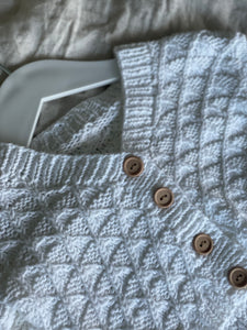 cotton knit cardigan: 3 - 6 months