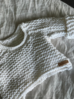 chunky cotton knit: newborn - 3 months
